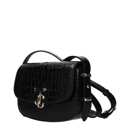 Black Leather Crossbody Bag