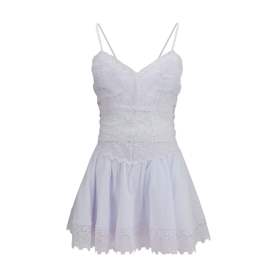 White Cotton Casual Dress