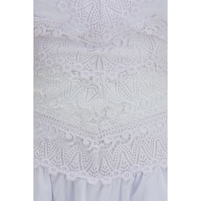 White Cotton Casual Dress