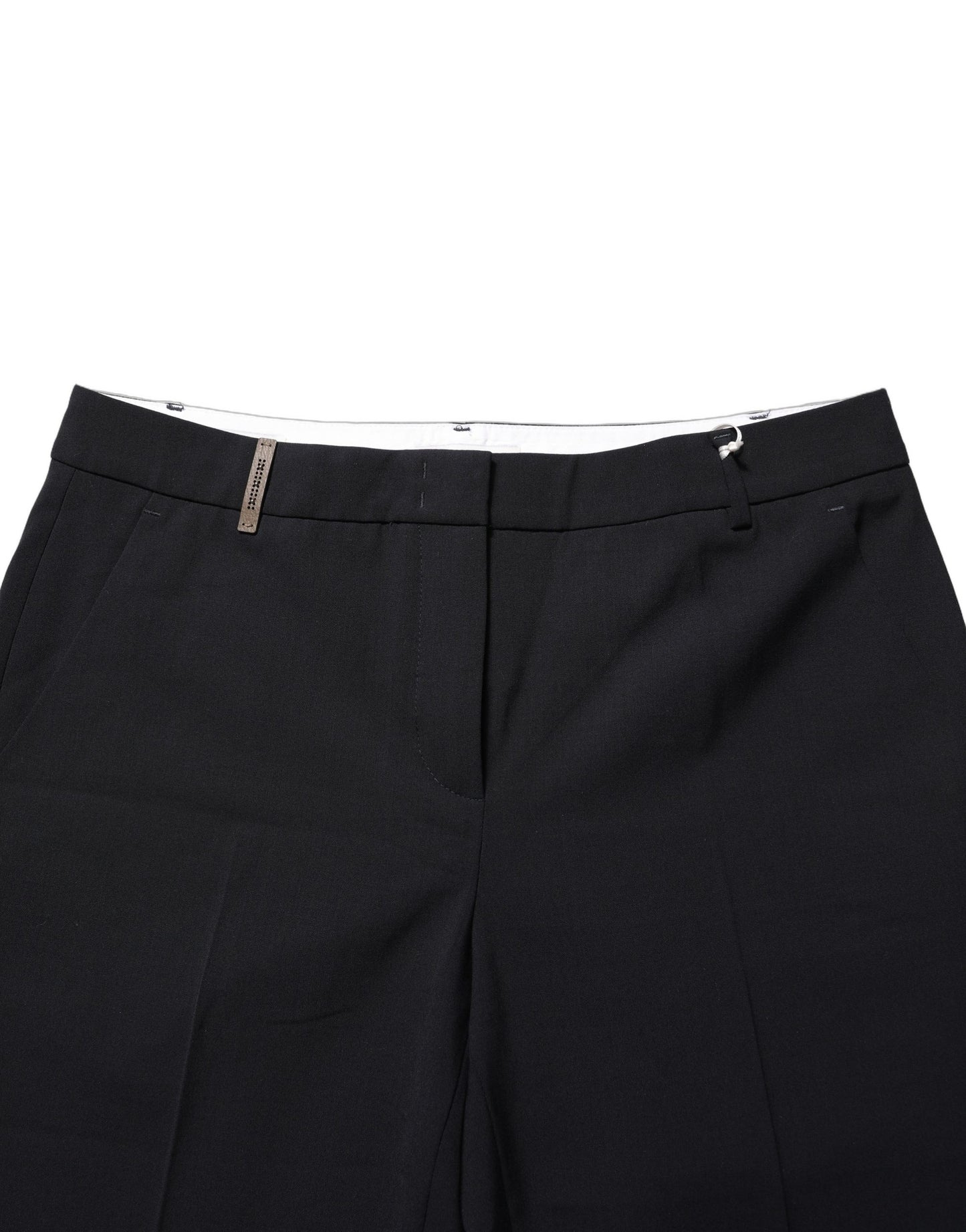 Black Skinny Mid Waist Chino Women Trouser Pants