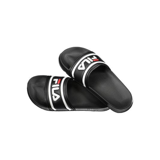 Black Polyurethane Men's Slipper