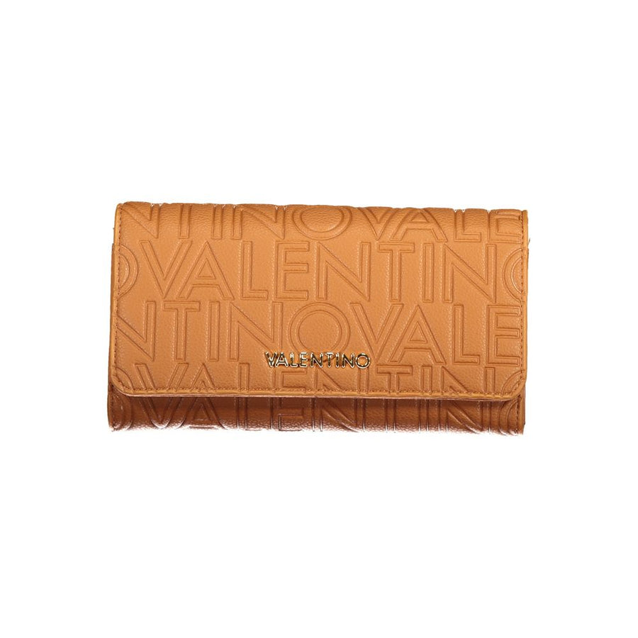 Brown Polyurethane Womens Wallet