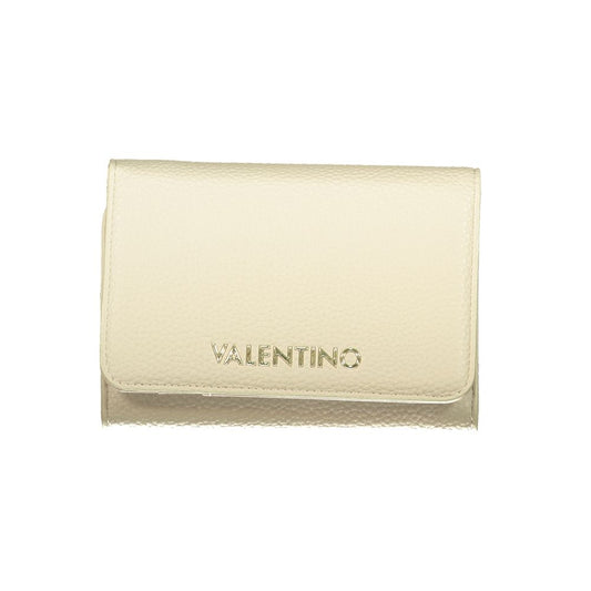 Beige Polyurethane Women's Wallet