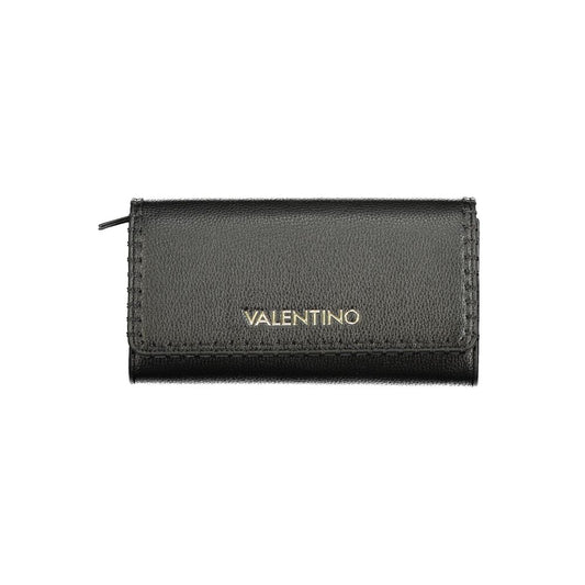 Black Polyurethane Women's Wallet