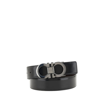 Black Calf Leather Bos Taurus Belt