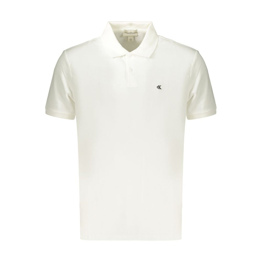 White Cotton Men's Polo Shirt