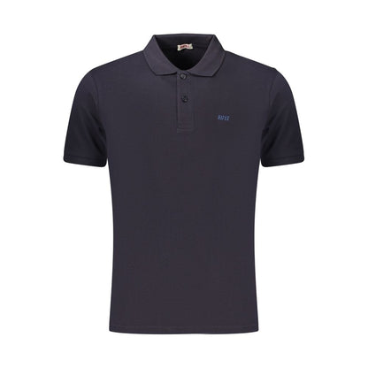 Blue Cotton Men's Polo Shirt