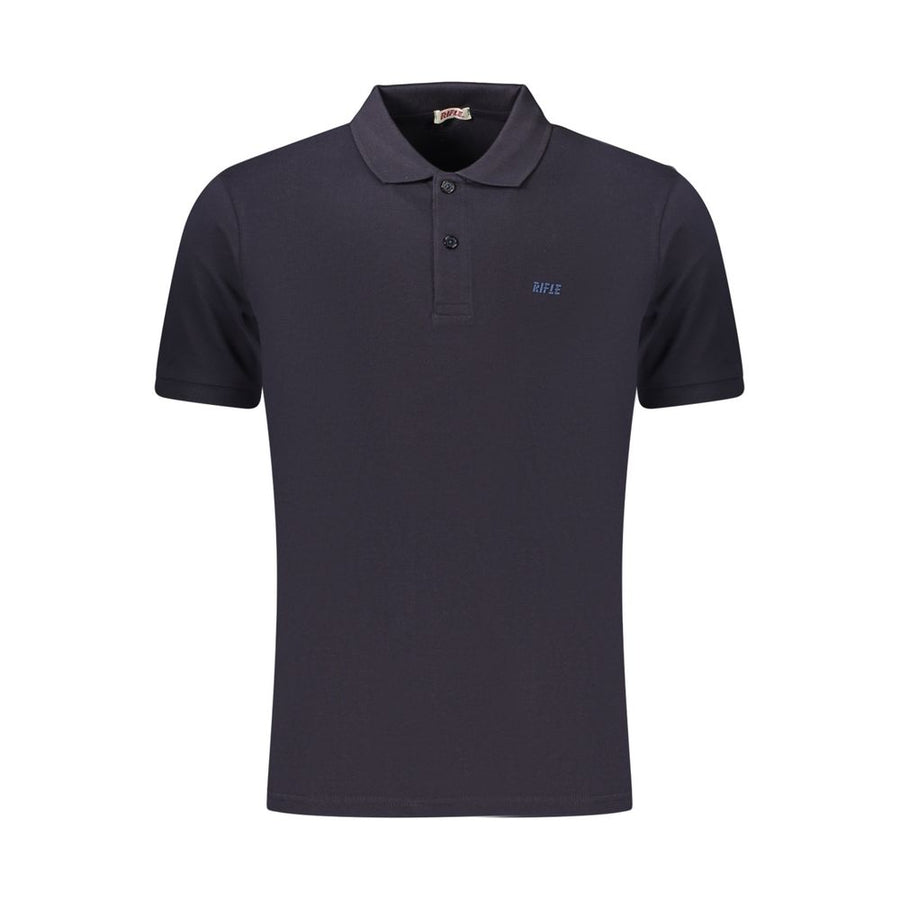 Blue Cotton Men's Polo Shirt