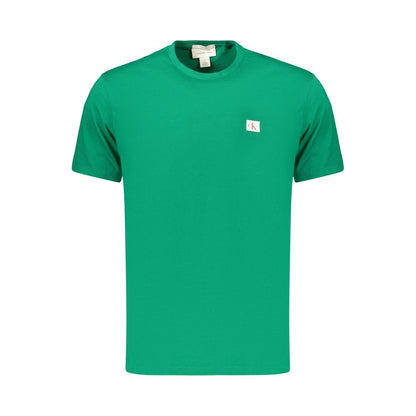 Green Cotton Men's T-Shirt