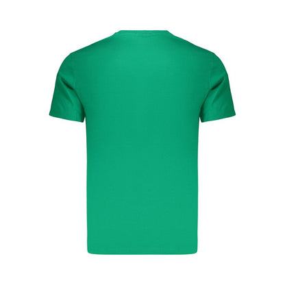 Green Cotton Men's T-Shirt