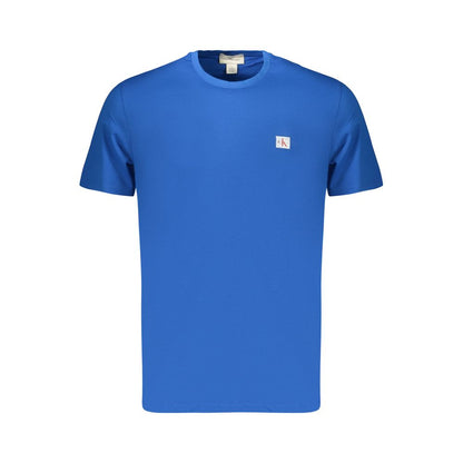 Blue Cotton Men's T-Shirt