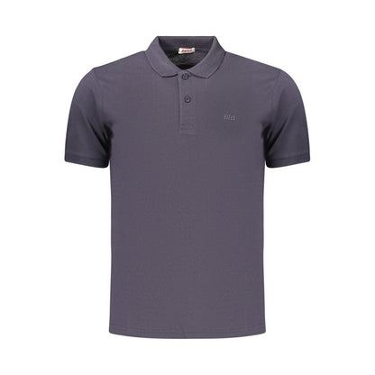 Blue Cotton Men's Polo