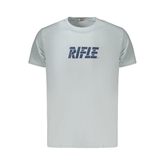 Light Blue Cotton Men's T-Shirt