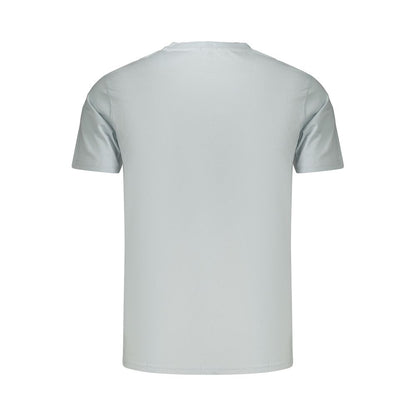 Light Blue Cotton Men's T-Shirt
