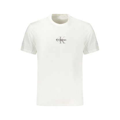 White Cotton Men's T-Shirt