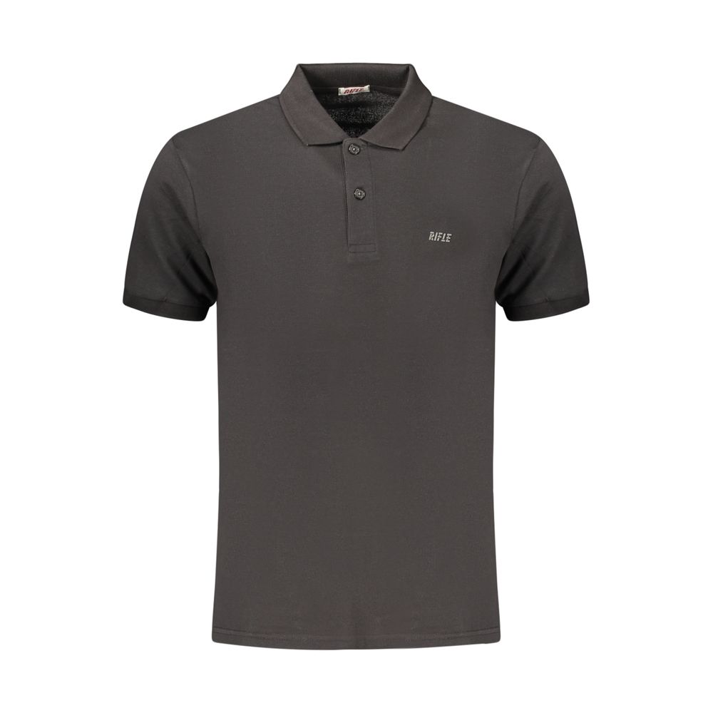 Black Cotton Men's Polo Shirt
