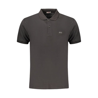 Black Cotton Men's Polo Shirt