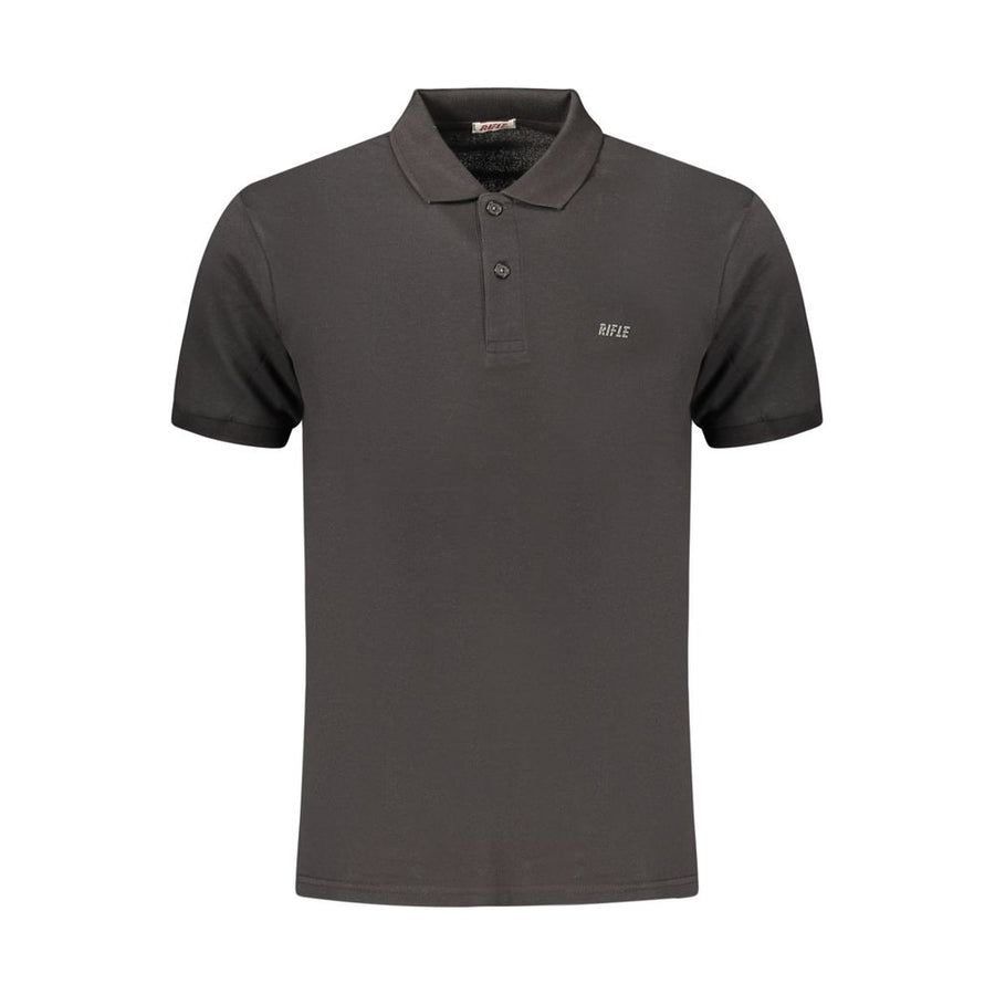 Black Cotton Men's Polo Shirt