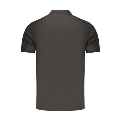 Black Cotton Men's Polo