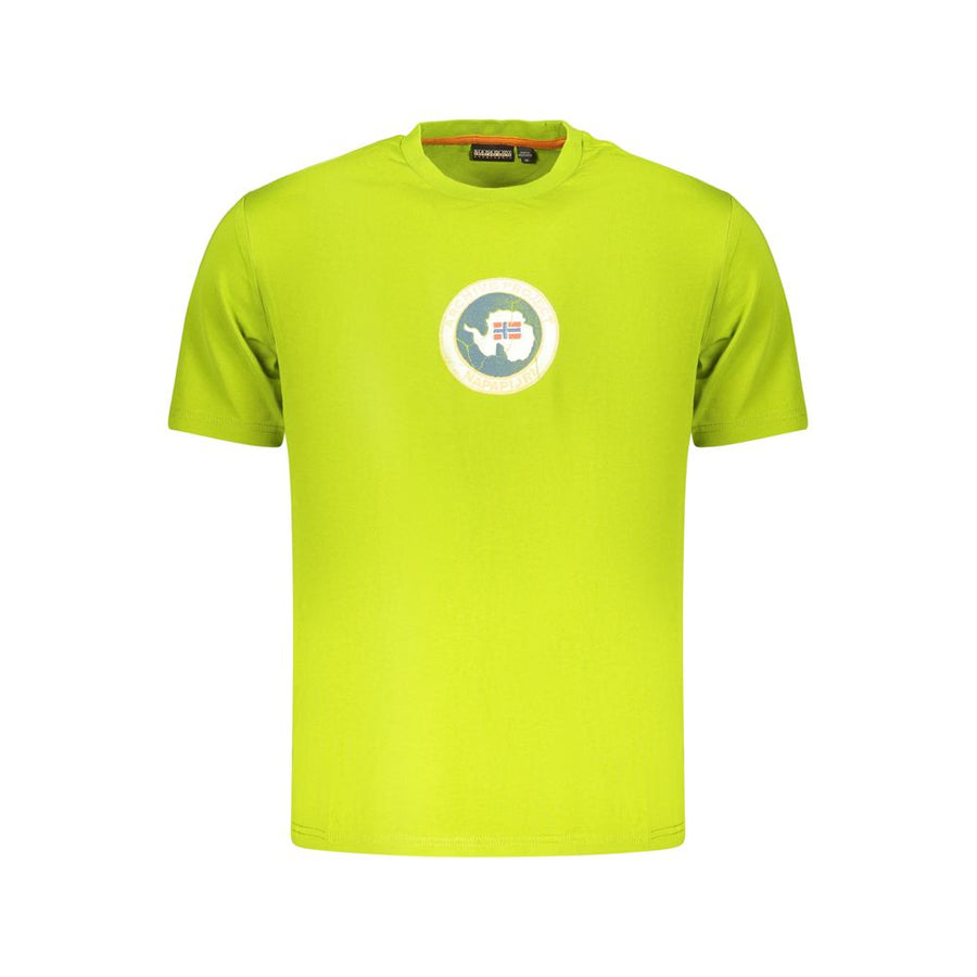 Green Cotton Men's T-Shirt