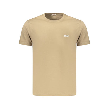 Brown Cotton Men's T-Shirt