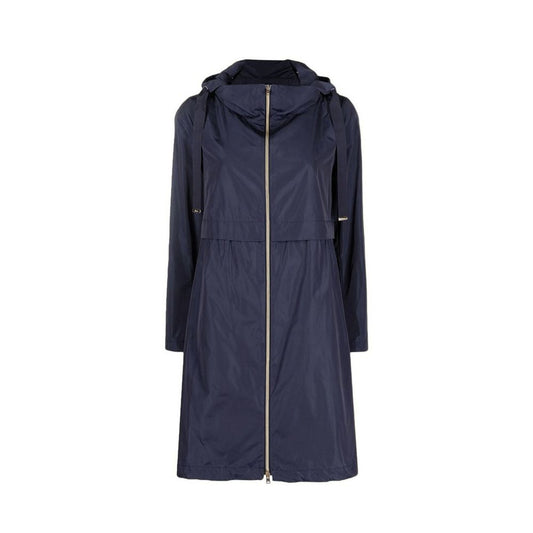 Blue Polyester Coat