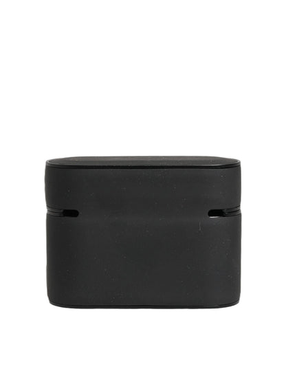 Case Black PVC Embossed Logo Flip Holder Women Airpods