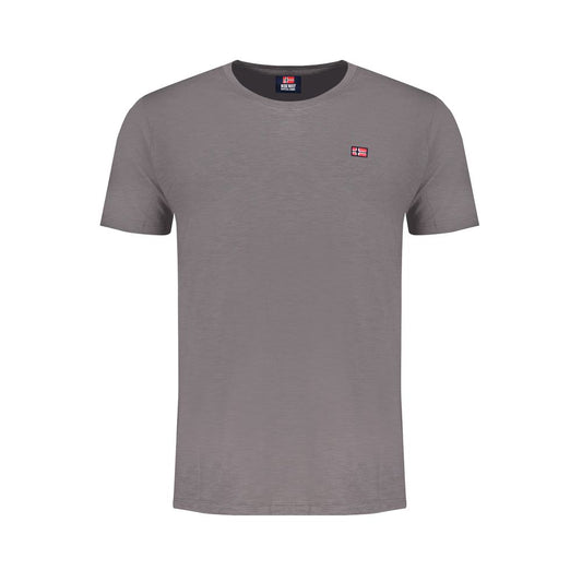 Gray Cotton Mens T-Shirt