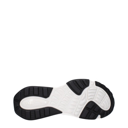 White Fabric Athletic Sneakers