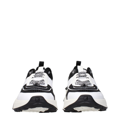 Black Fabric Athletic Sneakers