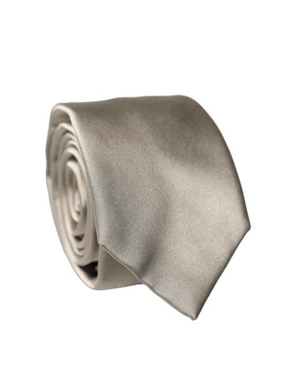 White Tattoo Floral Silk Adjustable Men Tied Necktie Tie