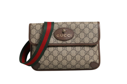 Supreme Monogram Neo Vintage Web Belt Bag Brown