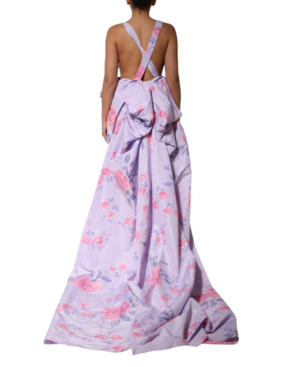 Multicolor Floral Runway Maxi Dress