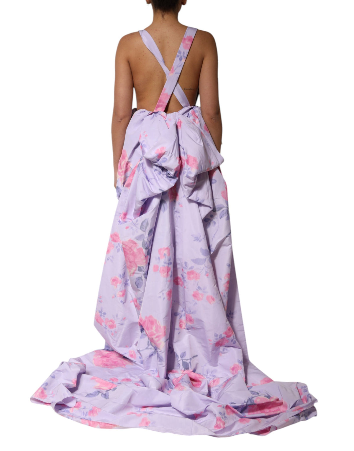 Multicolor Floral Runway Maxi Dress