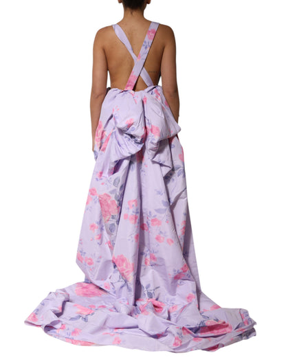 Multicolor Floral Runway Maxi Dress