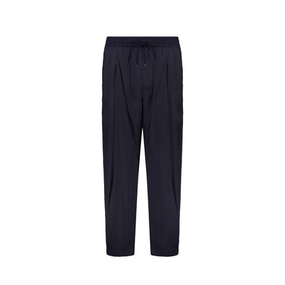 Blue Elastane Casual Pants