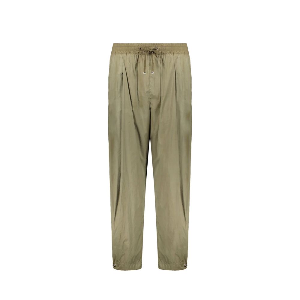 Bicolor Elastane Casual Pants