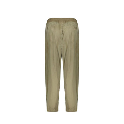 Bicolor Elastane Casual Pants