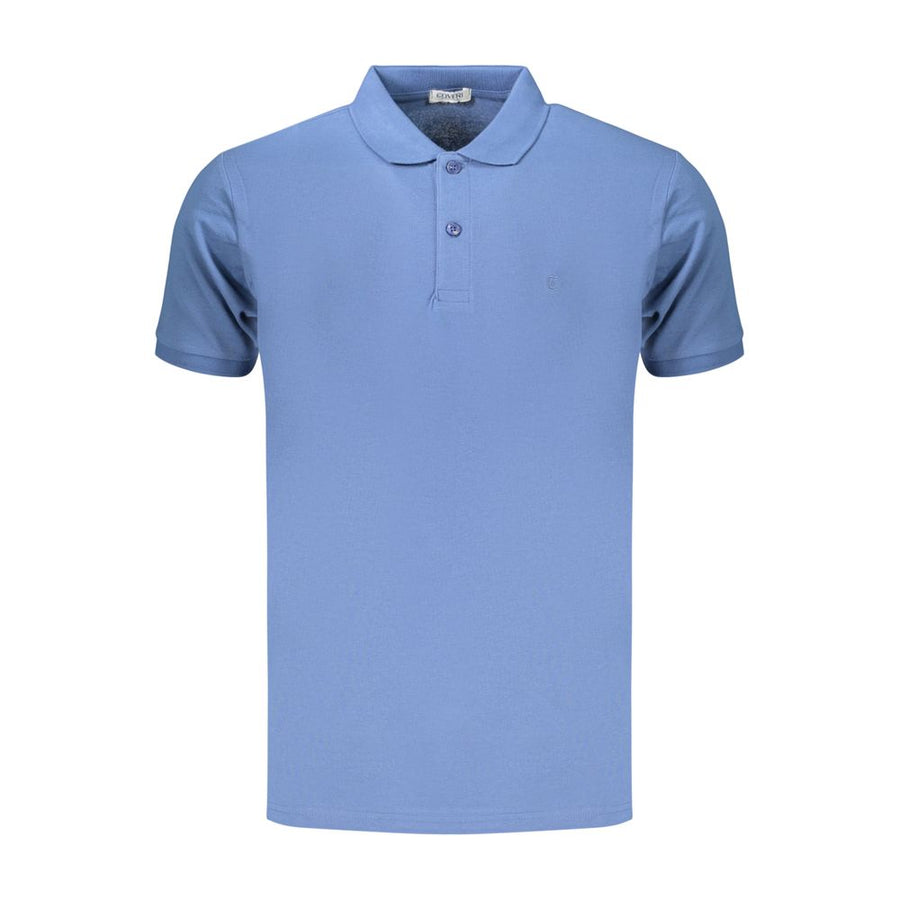 Blue Cotton Men's Polo Shirt