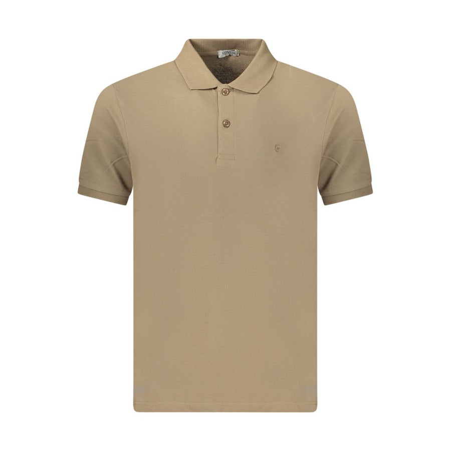 Brown Cotton Men's Polo Shirt