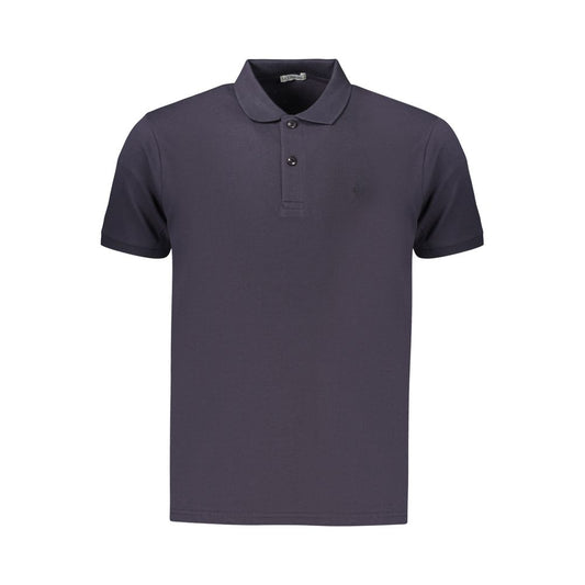 Blue Cotton Men's Polo