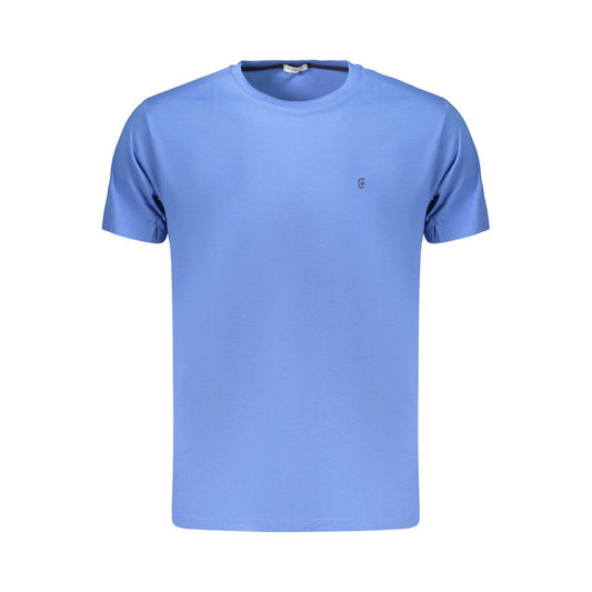 Blue Cotton Men's T-Shirt
