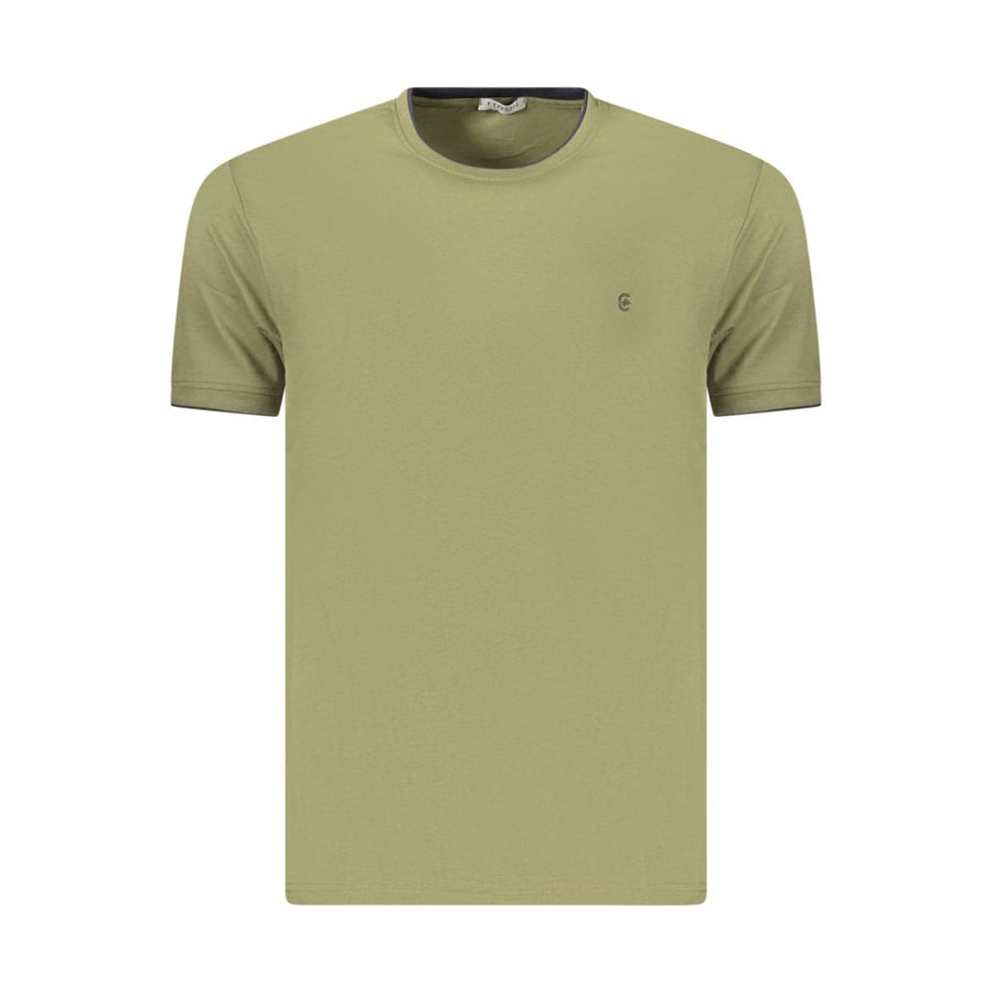 Green Cotton Men's T-Shirt