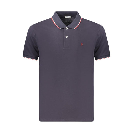 Blue Cotton Men's Polo
