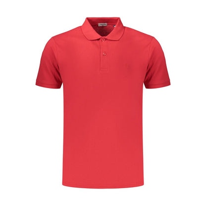 Red Cotton Men's Polo