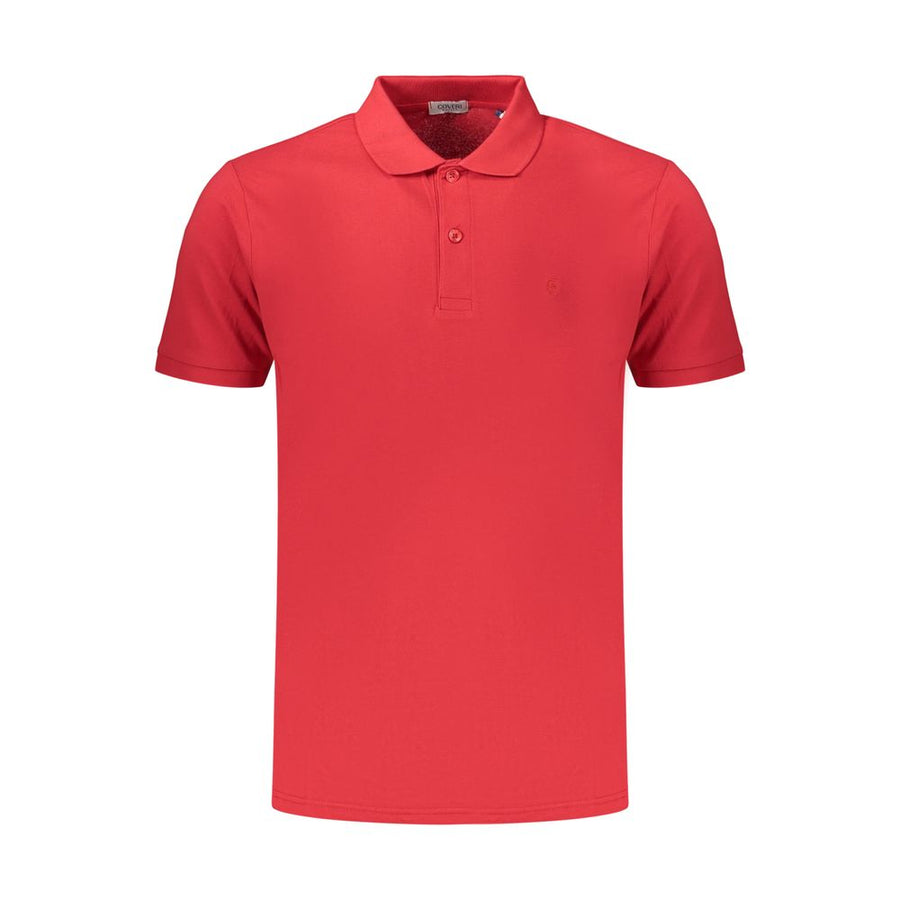 Red Cotton Men's Polo