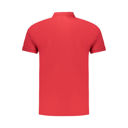 Red Cotton Men's Polo