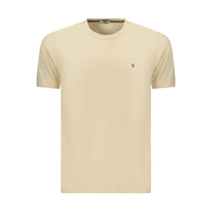 Beige Cotton Men's T-Shirt