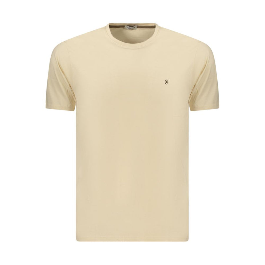Beige Cotton Men's T-Shirt