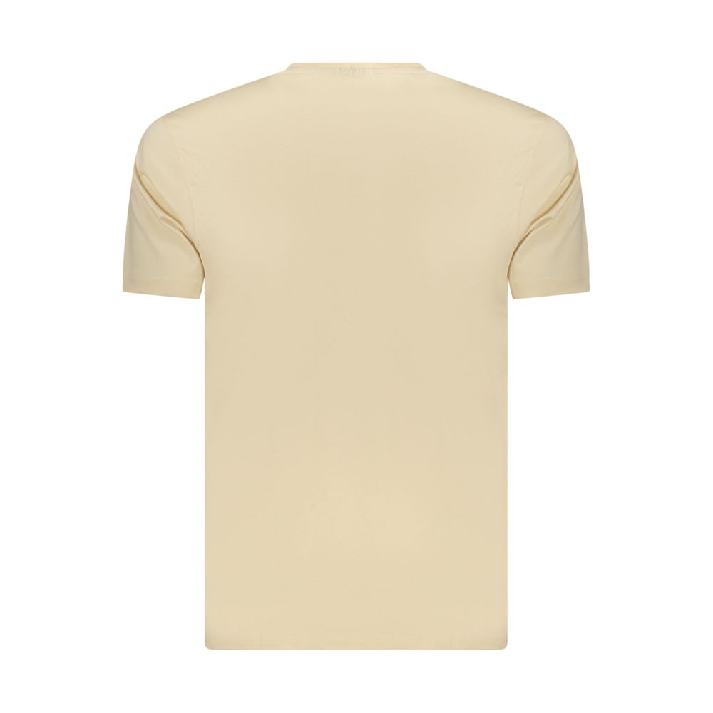 Beige Cotton Men's T-Shirt